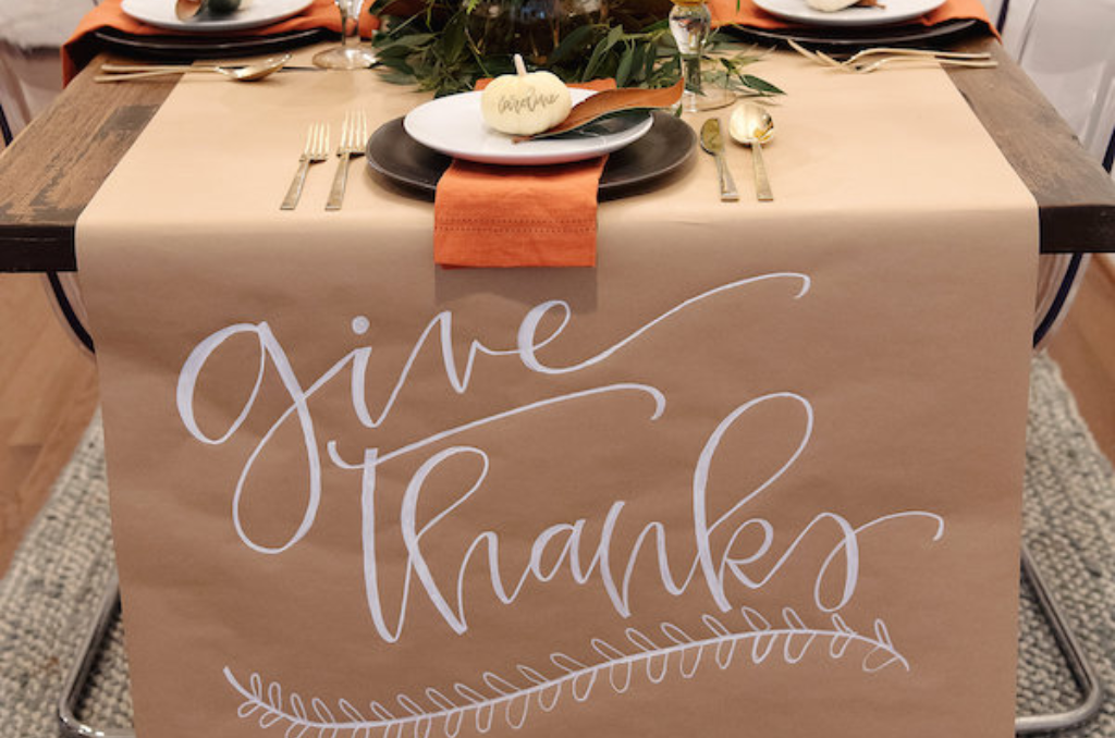 Thanksgiving Table Decor - Skip The Tablecloth