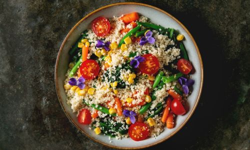 Grilled Vegetable Skewers With Couscous Salad