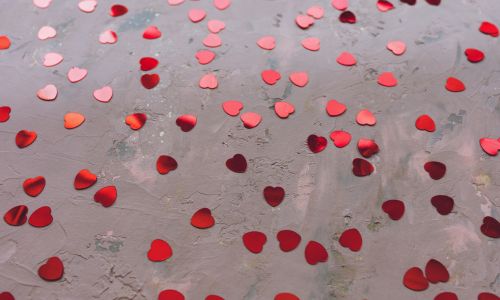 Love-Themed Table Confetti