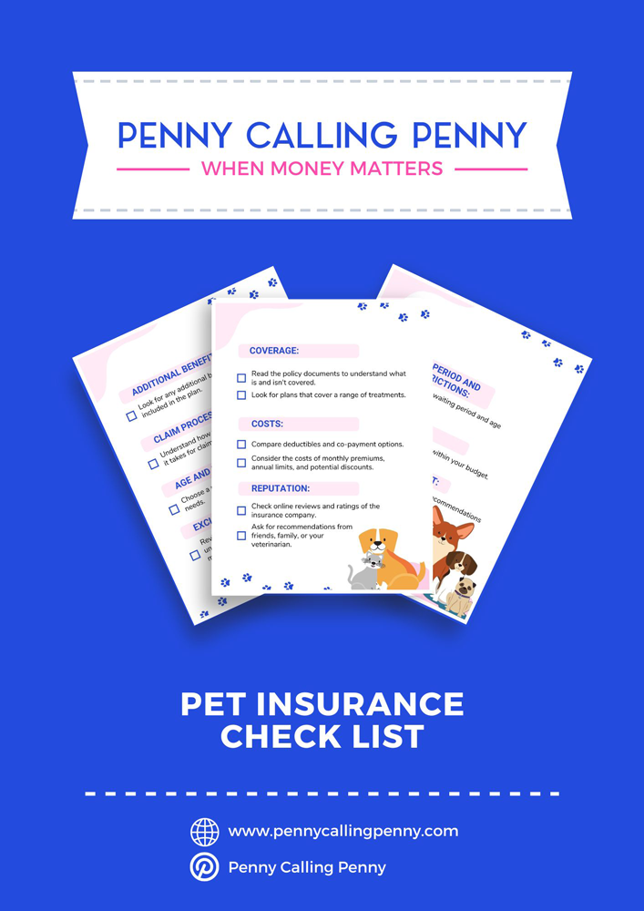 PET-INSURANCE checklist