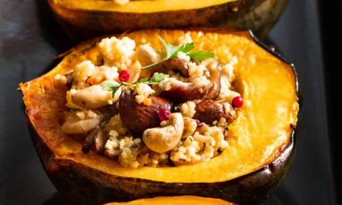 Vegetarian Stuffed Acorn Squash