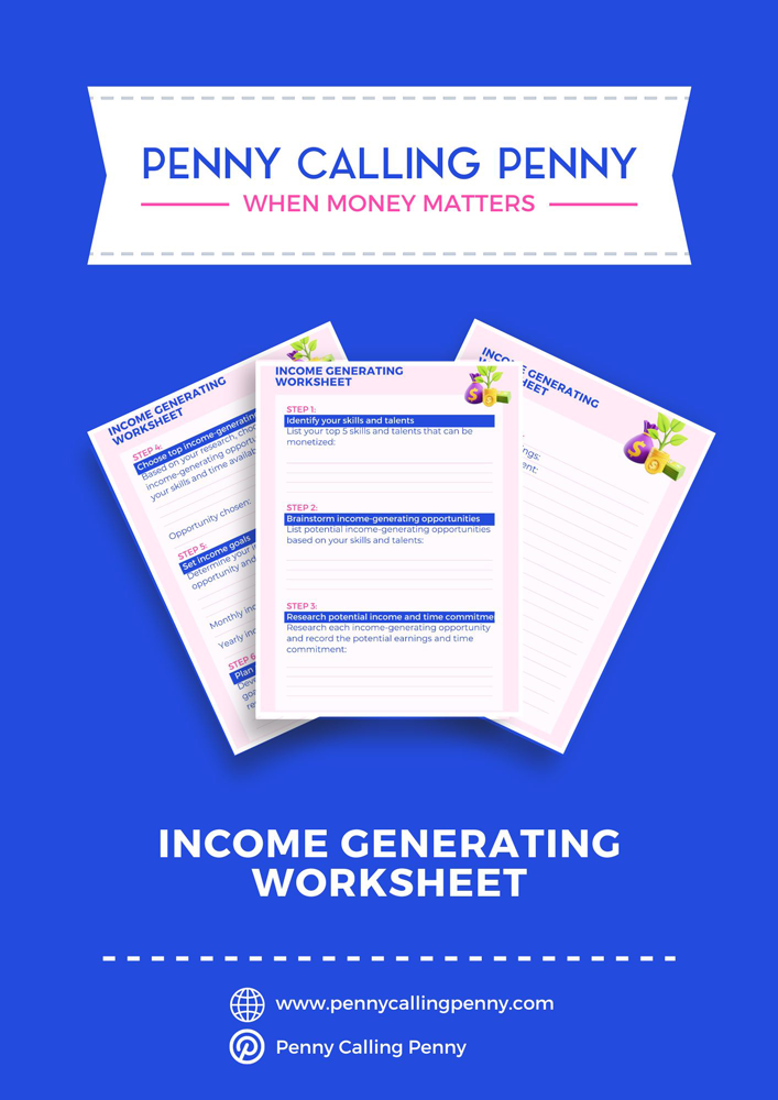 income-generated-worksheet