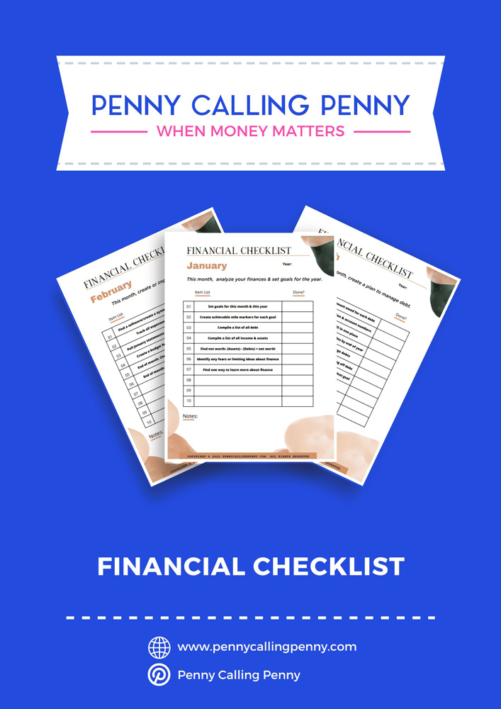 12 Month Financial Checklist